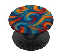 Abstract Art Expressive Brush, Strokes Splashes of Color Art PopSockets Adhesive PopGrip