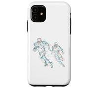 Abstract Art Football Player Running Case for iPhone 11