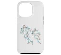 Abstract Art Football Player Running Case for iPhone 13 Pro