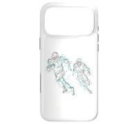 Abstract Art Football Player Running Case for iPhone 17 Pro Max