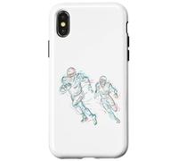 Abstract Art Football Player Running Case for iPhone X/XS