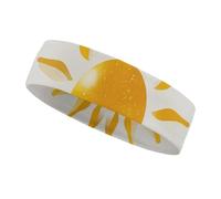 Abstract Art Golden Sunlight Headbands for Women & Men Sports Headband, Fits All Head Sizes, Ultra Absorbent & Non-Slip Sweatband for Running, Yoga, Gym