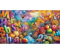 Abstract Art Graffiti 1000 Pc Adult Jigsaw Puzzle - Fun Challenging Educational Game Decompression 38x52/1000pcs