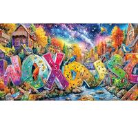 Abstract-Art-Graffiti 1000 Piece Jigsaw Puzzle for Adults - Recycled Cardboard Decoration 75x50cm/1000pcs