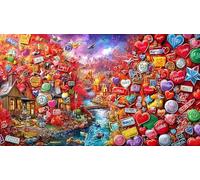 Abstract-Art-Graffiti 1000 Piece Jigsaw Puzzle for Adults - Recycled Cardboard Decoration 75x50cm/1000pcs