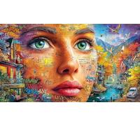Abstract Art Graffiti Adult Jigsaws 1000 Piece - Hard Difficult Challenging Game Home Activity Gift 75x50/1000pcs