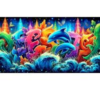 Abstract Art Graffiti Adult Jigsaws 1000 Piece - Hard Difficult Challenging Game Home Activity Gift 75x50/1000pcs