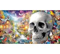 Abstract-Art-Graffiti Jigsaw Puzzles for Adults: 1000-Piece Recycled Cardboard Decoration 38x52cm/1000pcs