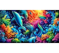 Abstract-Art-Graffiti Jigsaw Puzzles for Adults: 1000-Piece Recycled Cardboard Decoration 75x50cm/1000pcs