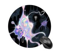 Abstract Art Graffiti Mouse Pad Round Laptop Mouse Mat Cute Computer Mousepad Keyboard Pad Non-Slip Desk Pads for Gaming Office Work Home