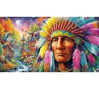 Abstract Art Graffiti Puzzle for Adults 1000 Pieces - Recycled Paper Wall Decoration & Fun 75x50/1000pcs