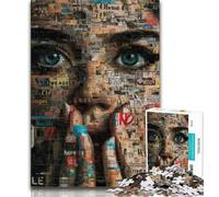 Abstract Art Jigsaw Puzzles for Adults 1000 Piece Puzzle,Challenging Game And Family Play for Is Ideal As A Gift for The Whole Family (75x50cm)