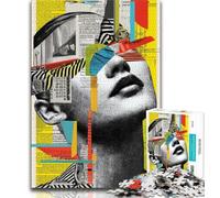 Abstract Art Jigsaw Puzzles for Adults,for Educational Game Challenge Toy for Is Ideal As A Gift for The Whole Family 38x26cm