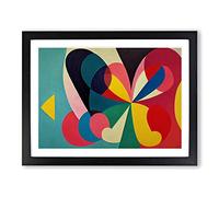Abstract Art Love Heart Vol.7 Framed Print | A2 Black Framed Wall Art | Ready to Hang | Abstract Love Picture | Living Room Bedroom Lounge Office