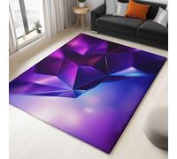 Abstract Art Machine Washable Rug, Soft Polygonal Triangles Geometry Low-Pile Anti-Slip Area Rugs for Office, Dining Room, Playroom, Entryway, 60 x 90 cm Home Decor Carpet