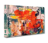 Abstract Art Painting Vol.101 By S.Johnson Canvas Print | Gallery Wrapped 30mm Frame Wall Art | 20x14 inches | Ready to Hang | Abstract Picture | Living Room Bedroom Lounge Office