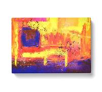 Abstract Art Painting Vol.109 By S.Johnson Modern Art Canvas Wall Art Print Ready to Hang, Framed Picture for Living Room Bedroom Home Office Décor, 60x40 cm (24x16 Inch)