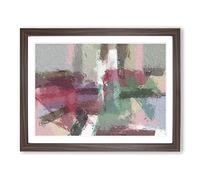 Abstract Art Painting Vol.111 By S.Johnson Modern Art Framed Print | A4 Walnut Framed Wall Decor | Ready to Hang | Abstract Historical Picture | Living Room Bedroom Lounge Office