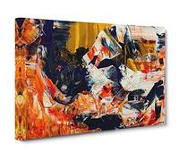 Abstract Art Painting Vol.160 By S.Johnson Canvas Print | Gallery Wrapped 30mm Frame Wall Art | 30x20 inches | Ready to Hang | Abstract Picture | Living Room Bedroom Lounge Office