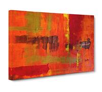 Abstract Art Painting Vol.200 By S.Johnson Canvas Print | Gallery Wrapped 30mm Frame Wall Art | 24x16 inches | Ready to Hang | Abstract Picture | Living Room Bedroom Lounge Office