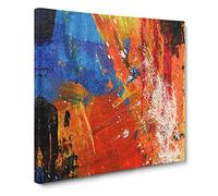 Abstract Art Painting Vol.27 by S.Johnson Canvas Print | Gallery Wrapped 30mm Frame Wall Art | 20x20 inches | Ready to Hang | Abstract Picture | Living Room Bedroom Lounge Office