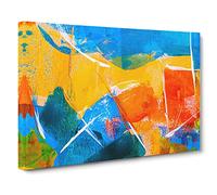Abstract Art Painting Vol.36 By S.Johnson Canvas Print | Gallery Wrapped 30mm Frame Wall Art | 30x20 inches | Ready to Hang | Abstract Picture | Living Room Bedroom Lounge Office