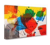 Abstract Art Painting Vol.44 By S.Johnson Canvas Print | Gallery Wrapped 30mm Frame Wall Art | 24x16 inches | Ready to Hang | Abstract Picture | Living Room Bedroom Lounge Office