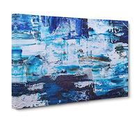 Abstract Art Painting Vol.6 By S.Johnson Modern Art Canvas Wall Art Print Ready to Hang, Framed Picture for Living Room Bedroom Home Office Décor, 24x16 Inch (60x40 cm)