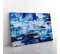 Abstract Art Painting Vol.6 By S.Johnson Modern Art Canvas Wall Art Print Ready to Hang, Framed Picture for Living Room Bedroom Home Office Décor, 76x50 cm (30x20 Inch)