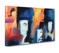Abstract Art Painting Vol.61 By S.Johnson Canvas Print | Gallery Wrapped 30mm Frame Wall Art | 20x14 inches | Ready to Hang | Abstract Picture | Living Room Bedroom Lounge Office