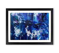 Abstract Art Painting Vol.7 By S.Johnson Modern Art Framed Print | A2 Black Framed Wall Decor | Ready to Hang | Abstract Historical Picture | Living Room Bedroom Lounge Office