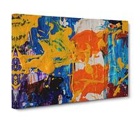 Abstract Art Painting Vol.80 By S.Johnson Modern Art Canvas Wall Art Print Ready to Hang, Framed Picture for Living Room Bedroom Home Office Décor, 30x20 Inch (76x50 cm)