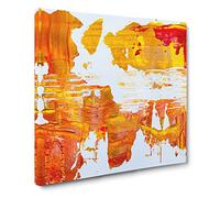 Abstract Art Painting Vol.87 by S.Johnson Canvas Print | Gallery Wrapped 30mm Frame Wall Art | 14x14 inches | Ready to Hang | Abstract Picture | Living Room Bedroom Lounge Office
