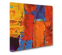 Abstract Art Painting Vol.99 by S.Johnson Canvas Print | Gallery Wrapped 30mm Frame Wall Art | 20x20 inches | Ready to Hang | Abstract Picture | Living Room Bedroom Lounge Office