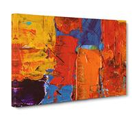 Abstract Art Painting Vol.99 By S.Johnson Canvas Print | Gallery Wrapped 30mm Frame Wall Art | 24x16 inches | Ready to Hang | Abstract Picture | Living Room Bedroom Lounge Office