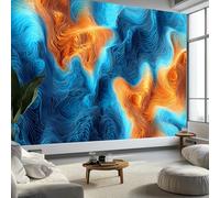 Abstract Art Photo Wallpaper Waves Gradient Terrain Map Large TV Background Wall Art 3D Murals 450 x 280 cm Wall Sticker Bedroom Living Room Hallway Sofa Backdrop Decor