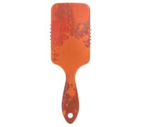Abstract Art Splash Ink Orange friendly hair brush for blow dryinged scalp massager brush for hair loss with Ergonomic handle cepillo para cabello rizado