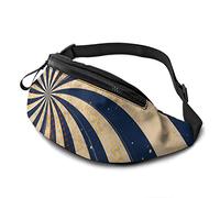 Abstract Art Swirls Retro Fanny Pack Waist Bags for Women & Men, Casual Belt Bag Crossbody Bum Bag with Adjustable Strap for Outdoors Running Hiking