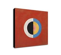 Abstract Art - The Swan (Svanen) by Hilma af Klint - Wrapped Framed Canvas Wall Art - Various Sizes ([61cm x 61cm])