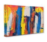 Abstract Art Vol.127 by S.Johnson Canvas Print for Living Room Bedroom Home Office Décor, Wall Art Picture Ready to Hang, 30 x 20 Inch (76 x 50 cm)