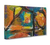 Abstract Art Vol.151 by S.Johnson Canvas Print for Living Room Bedroom Home Office Décor, Wall Art Picture Ready to Hang, 30 x 20 Inch (76 x 50 cm)