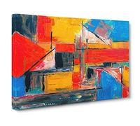 Abstract Art Vol.388 by S.Johnson Canvas Print | Gallery Wrapped 30mm Frame Wall Art | 30x20 inches | Ready to Hang | Abstract Picture | Living Room Bedroom Lounge Office