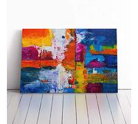 Abstract Art Vol.443 by S.Johnson | Canvas Wall Art Print | Framed & Ready to Hang Picture | Modern Home Decor for Living Room, Bedroom, Kitchen or Office | 36x24 Inches