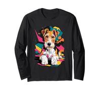 Abstract Art Wire Fox Terrier Long Sleeve T-Shirt