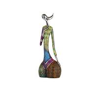 Abstract Art Woman Sculpture Figurines for Interior Modern Home Decoration Colorful Figure Painted Art Yoga Character Oil Painting Woman Statue