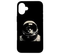 Abstract Astronaut Helmet Cosmic Space Portrait Case for iPhone 16 Plus
