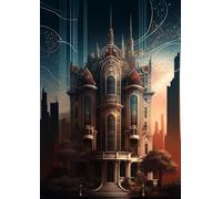 Abstract Atmospheric Castleny Puzzles for Adults, Impossible Hard Difficult Challenging Jigsaw_1000pcs