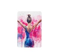 Abstract Back Of Gymnast Girl Graffiti Car Air Fresheners 4 Pcs Hanging Scented Cards Fragrance Scented Cards For Car Aromatherapy Tablets