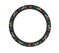 Abstract Background Printed Steering Wheel Cover Elastic Stretch Car Wheel Wrap Breathable Non-Slip Steering Wheel Protector for Car Truck SUV