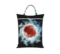 Abstract Basketball,Travel Dirty Laundry Bag Foldable Dirty Clothes Bag Durable Storage Bag